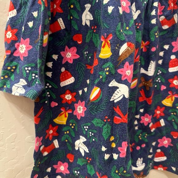 Mini Boden Blue Christmas Holiday Dress - Picture 4 of 6